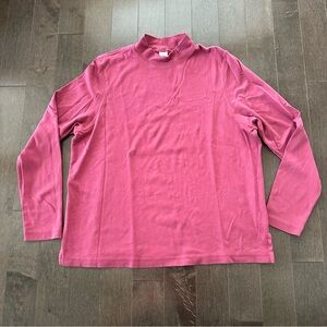 Peruvian‎ Connection Classic Mockneck Fresco Red Burgundy Fall Layer XL